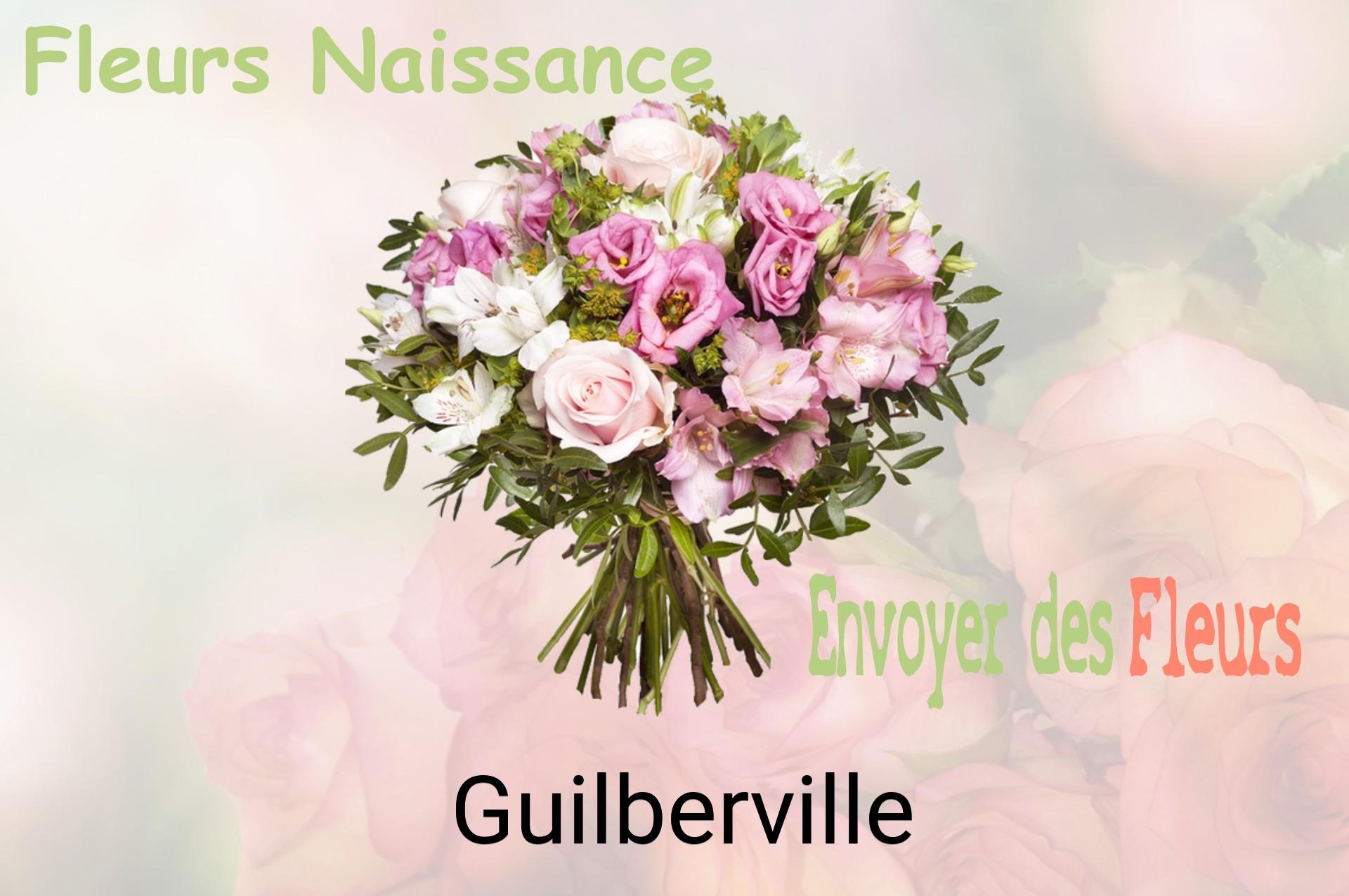 Bouquet de fleurs de naissance livré à Guilberville
